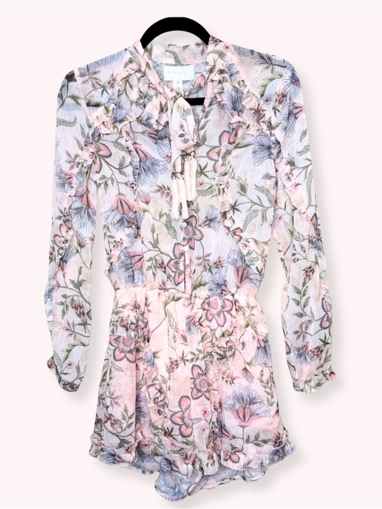 cinq a sept Pants - À La Plage by Cinq à Sept Floral Long Sleeve Romper XS Excellent Condition